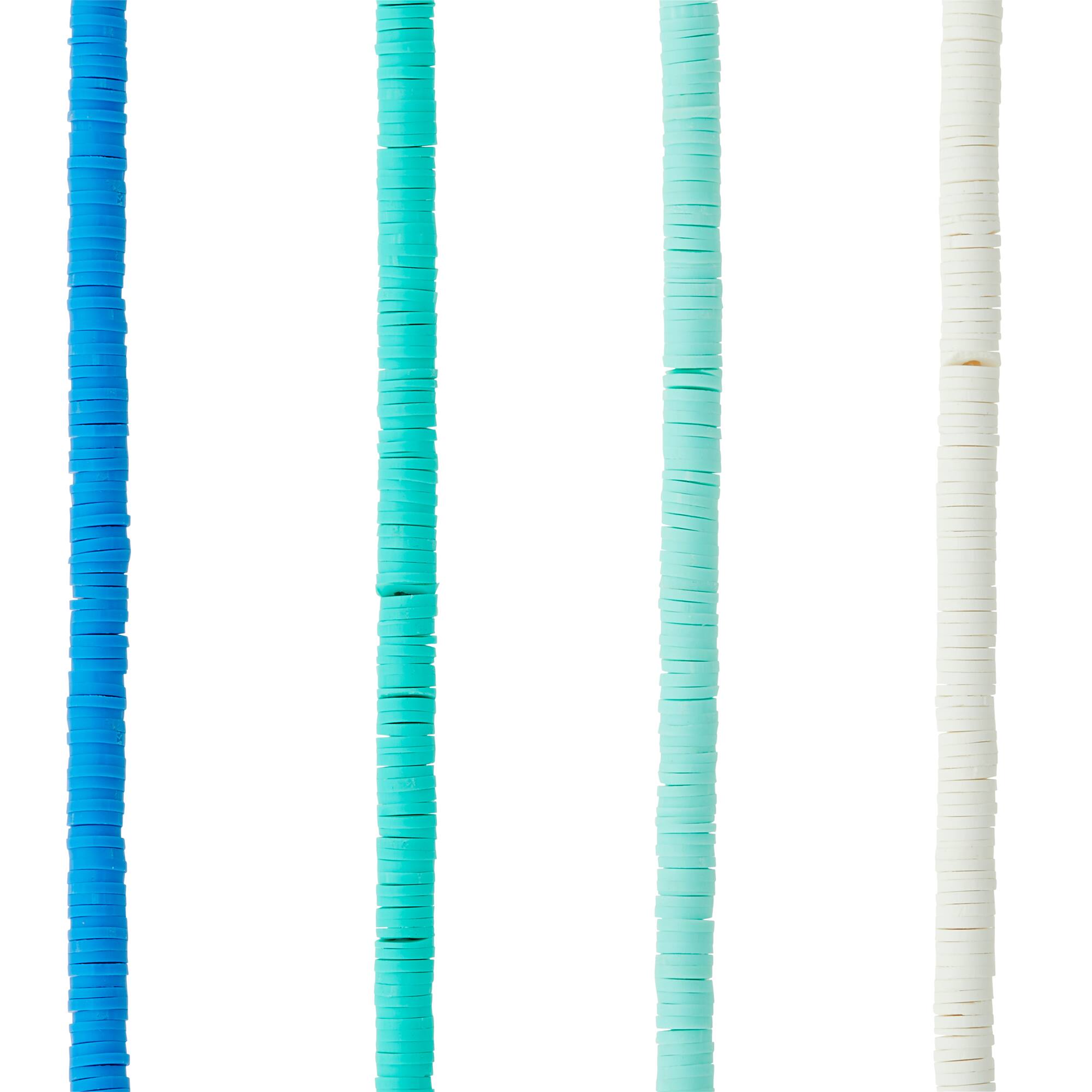 Turquoise Clay Spacer Heishi Beads, 6mm by Bead Landing™